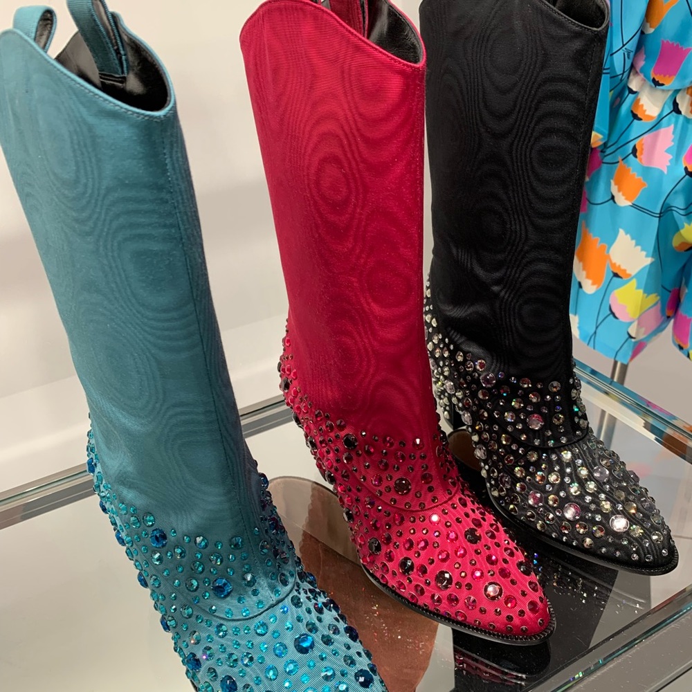 Gucci boots with rhinestones brand new